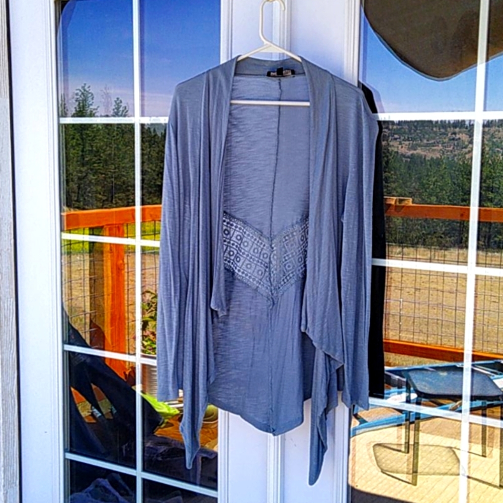 Cardigan with cute lace detail!